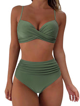 Vintage High Waisted Bikini Sets